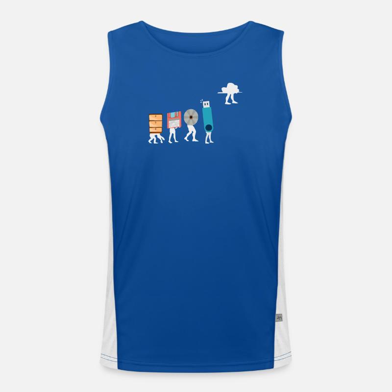 Cloud-Computing-Lustige Programmierer-Daten-KI-Software Funktionelles Kontrast-Tank Top für Männer 