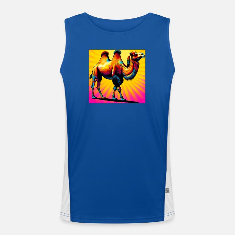 camel Men's Functional Contrast Tank Top 
