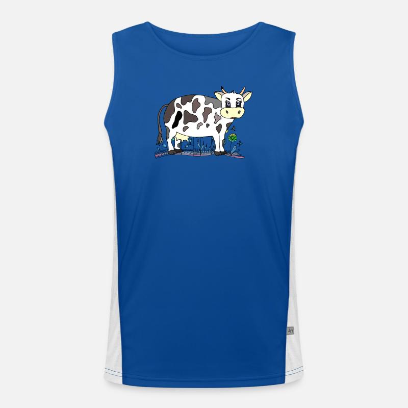 Cow Men's Functional Contrast Tank Top 
