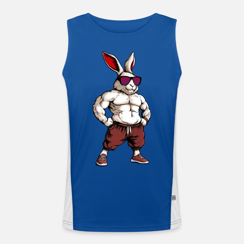 Lapin de sport Débardeur respirant contrasté Homme 