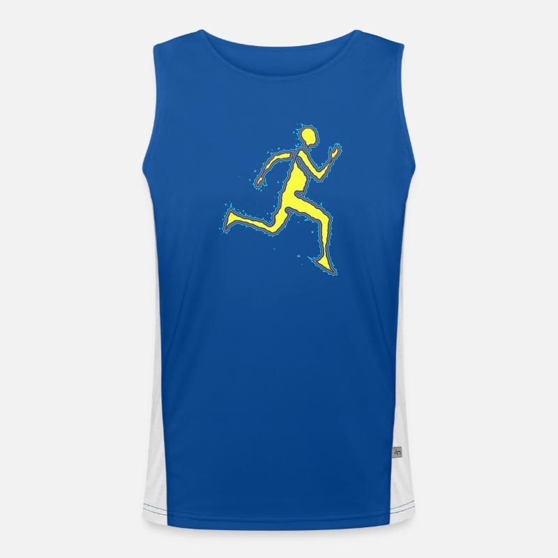 Electric Runner Men's Functional Contrast Tank Top 