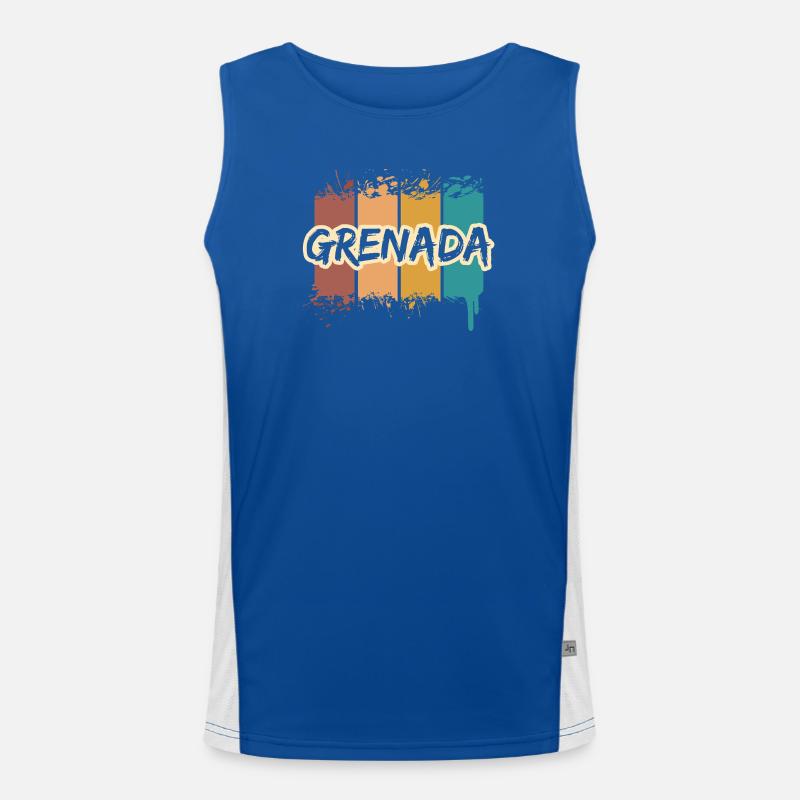 Gift for Grenada Men's Functional Contrast Tank Top 