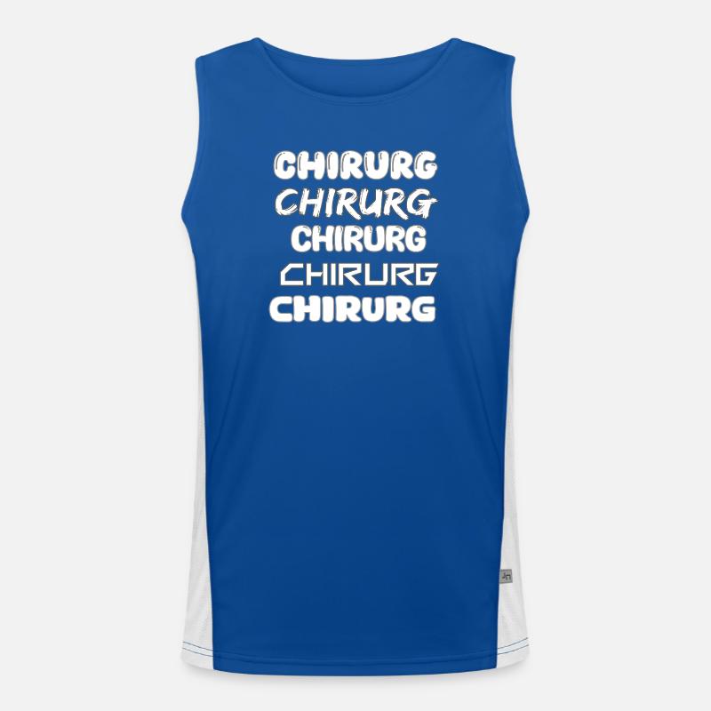 Chirurg als Beruf Funktionelles Kontrast-Tank Top für Männer 