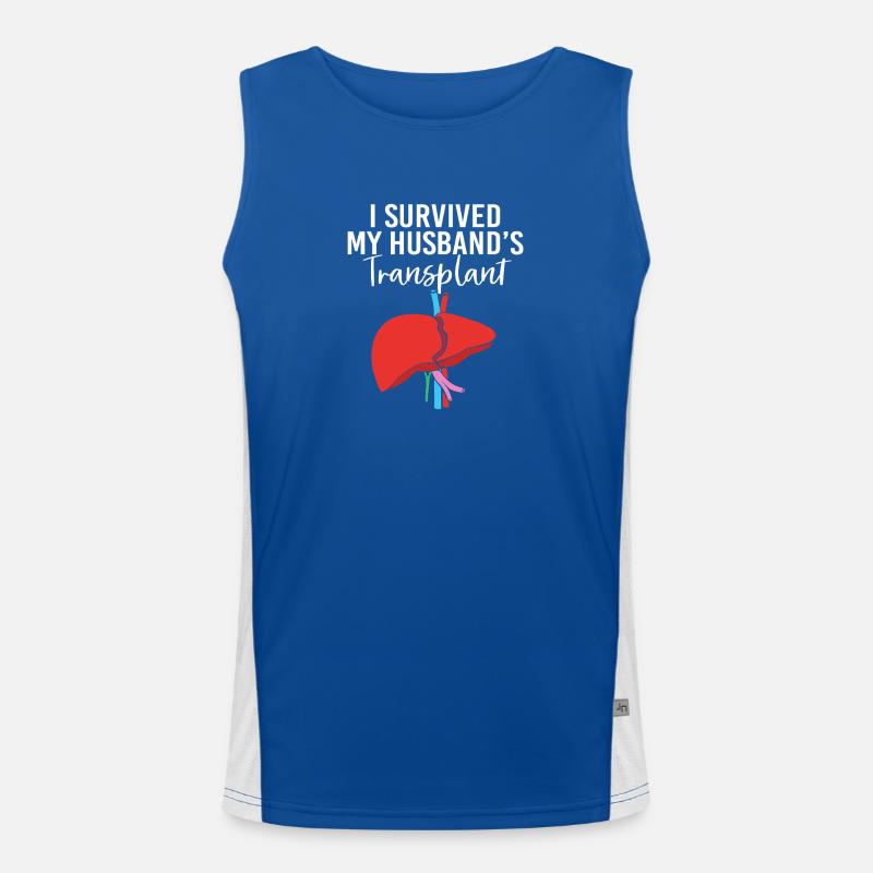 Leber Organspender Leberspende Organ Spender Funktionelles Kontrast-Tank Top für Männer 