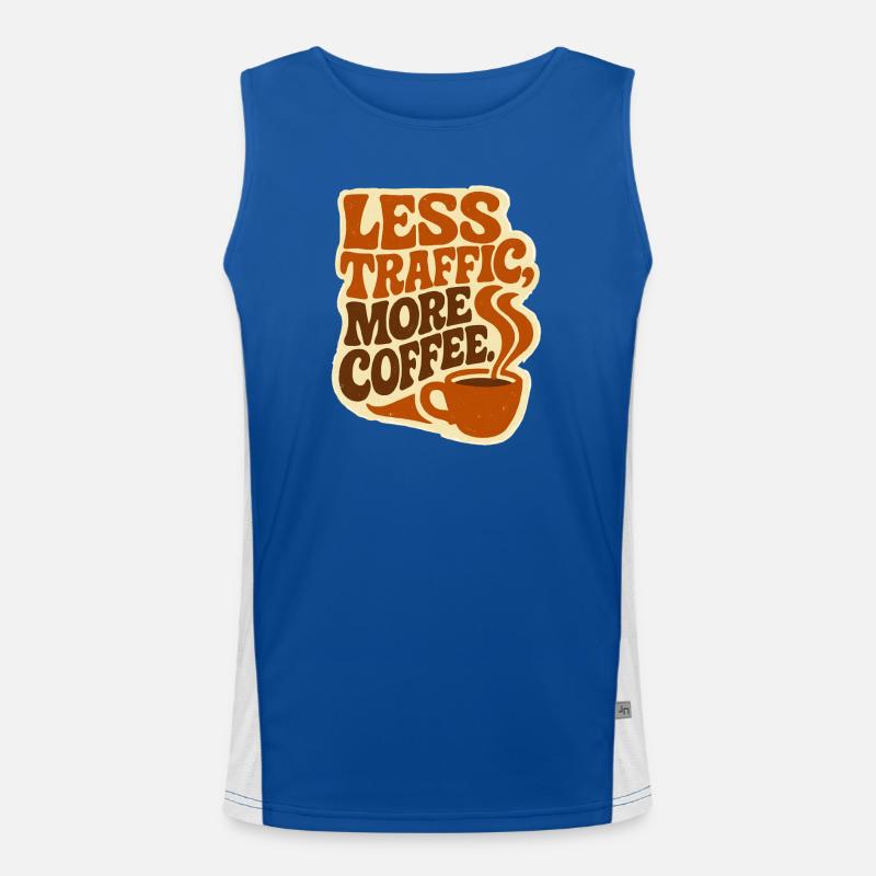 Zero Transport, Max Caffeine: Der ultimative Workflow Funktionelles Kontrast-Tank Top für Männer 