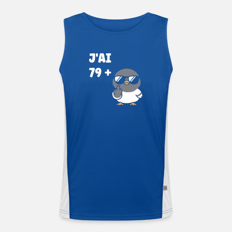 79 plus 1 Funktionelles Kontrast-Tank Top für Männer 