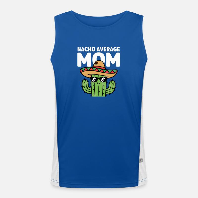 Nacho Durchschnitts-Mutter Lustige Kleinmahn Funktionelles Kontrast-Tank Top für Männer 