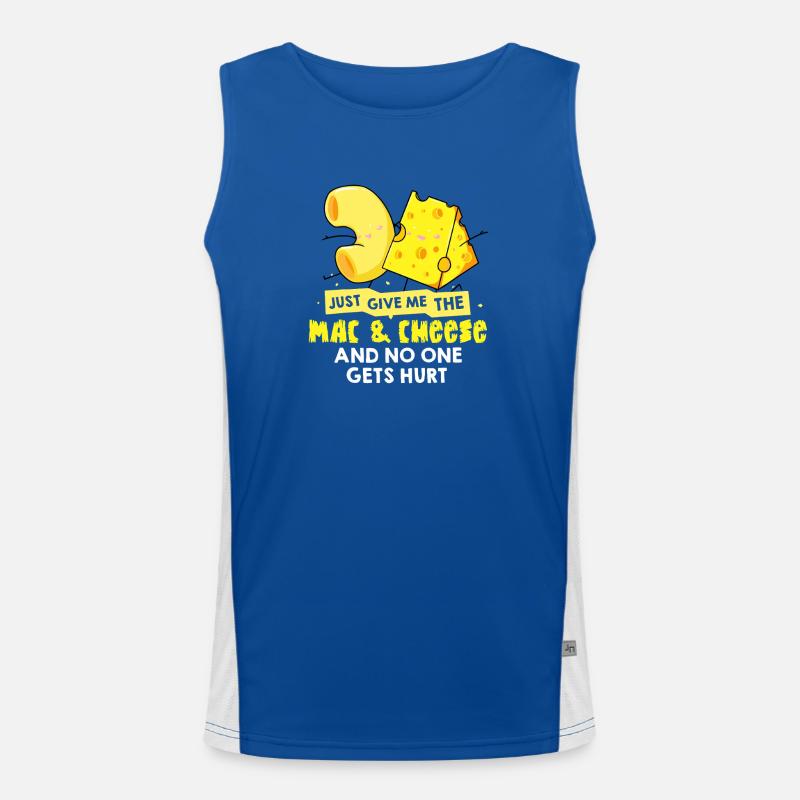 Mac & Cheese Meme Tee Funktionelles Kontrast-Tank Top für Männer 