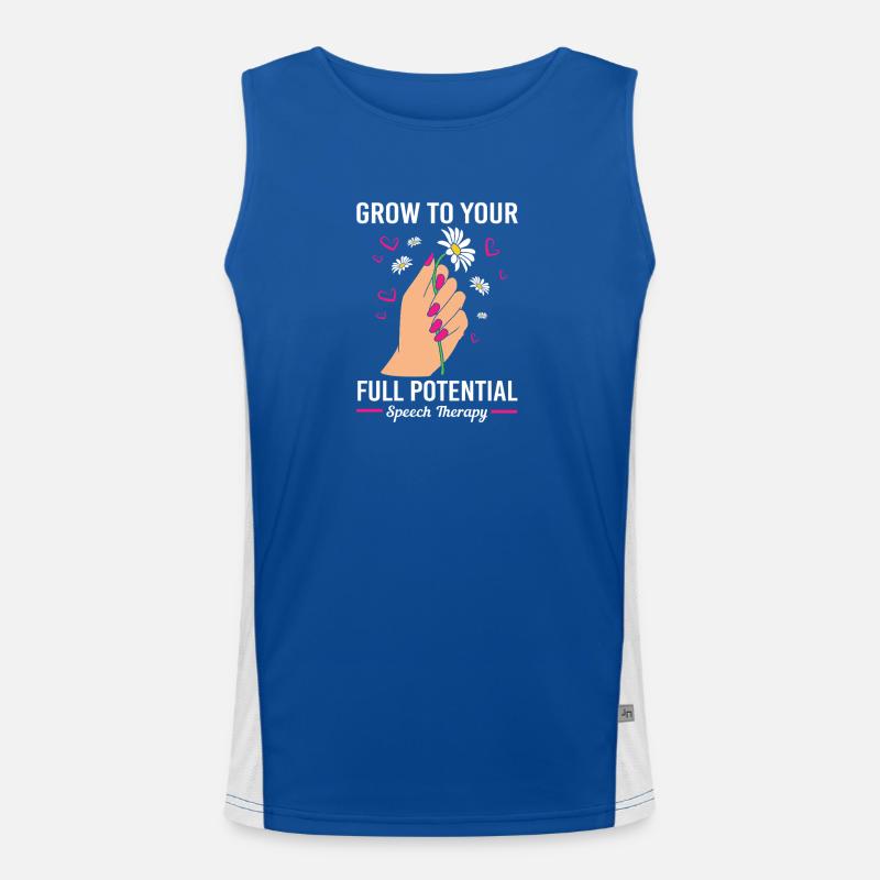 Speech Therapist Speech Therapy Speech Therapist Men's Functional Contrast Tank Top 