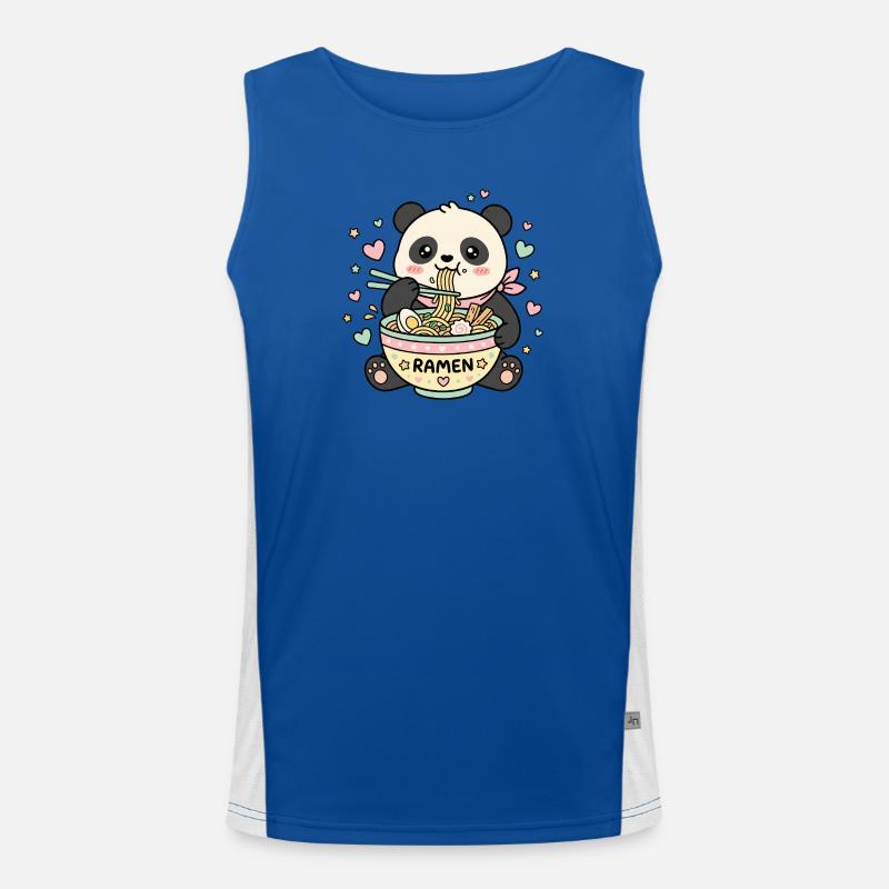 Kawaii Panda Ramen Débardeur respirant contrasté Homme 