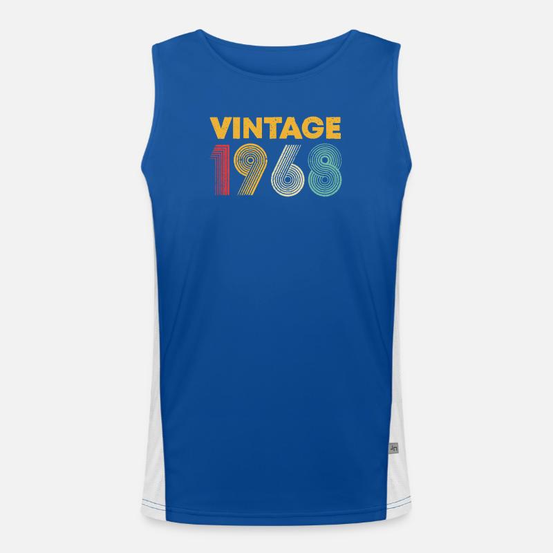 Logo graphique vintage 1988 Débardeur respirant contrasté Homme 