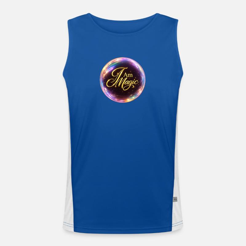 "I am Magic" show your MAGIC Men's Functional Contrast Tank Top 