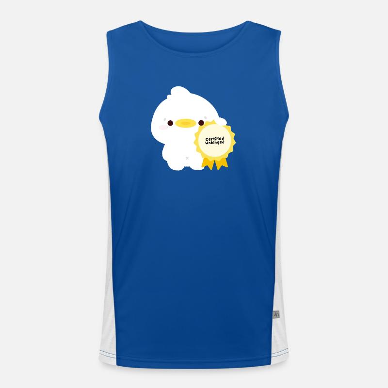Certified Unhinged duck Men's Functional Contrast Tank Top 