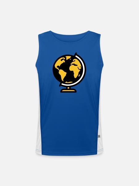 Globe Globe Earth School - Men's Functional Contrast Tank Top - royal/white