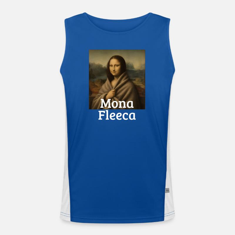 Mona Fleeca Leonardo Da Vinci Drôle Froid Mona l Débardeur respirant contrasté Homme 