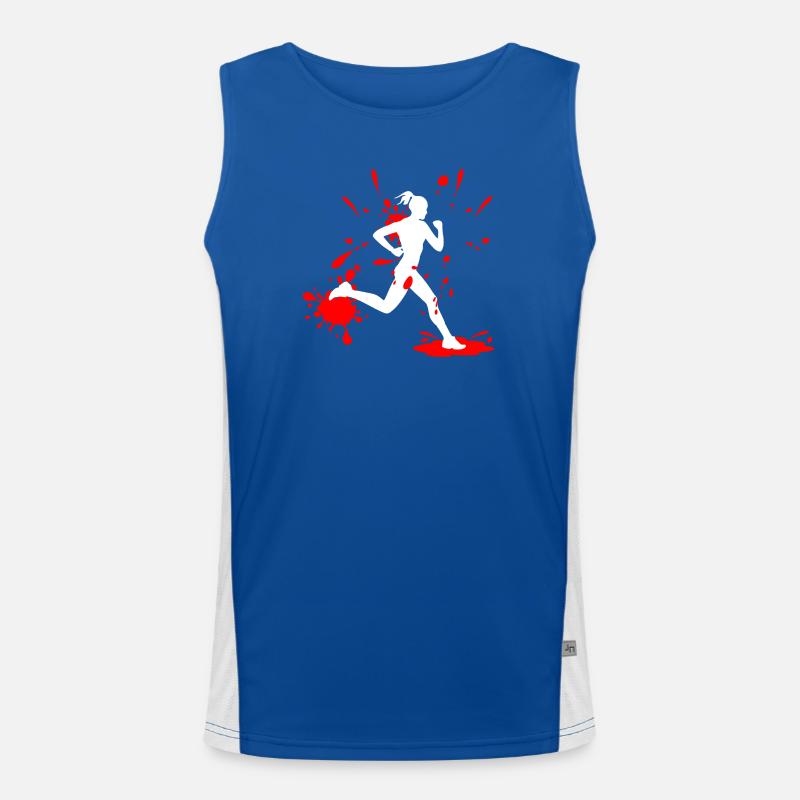 Mud Run Woman – Custom Splash Runner Funktionelles Kontrast-Tank Top für Männer 