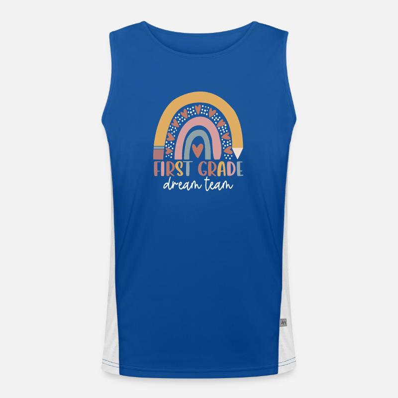 Erstklässler Dream Team Rainbow Funktionelles Kontrast-Tank Top für Männer 