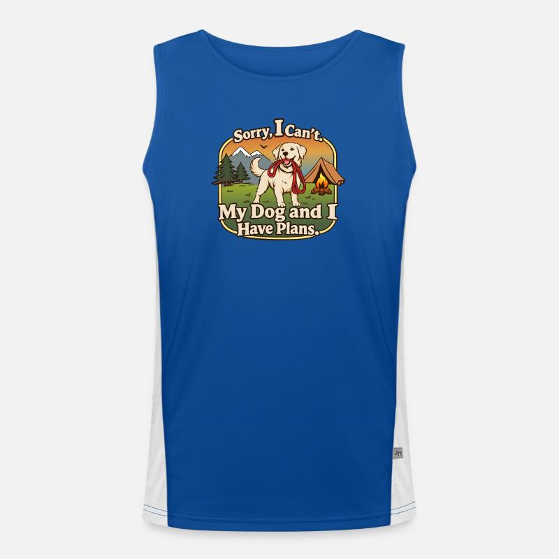 Sorry, bin schon mit dem Hund verplant! Funktionelles Kontrast-Tank Top für Männer 