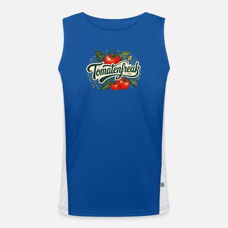 Tomatenfreak Funktionelles Kontrast-Tank Top für Männer