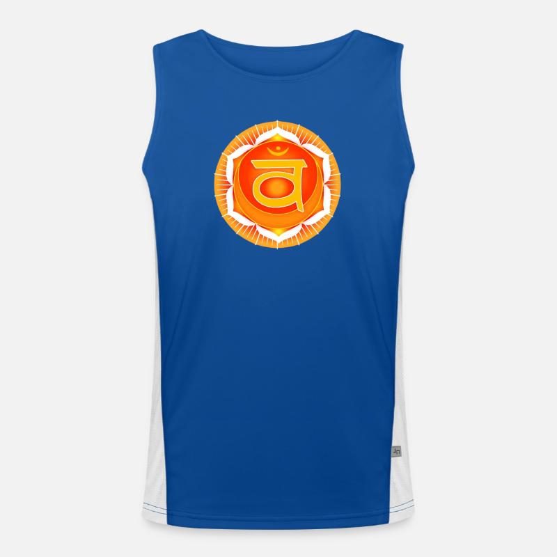 Sakralchakra Svadhisthana Funktionelles Kontrast-Tank Top für Männer 