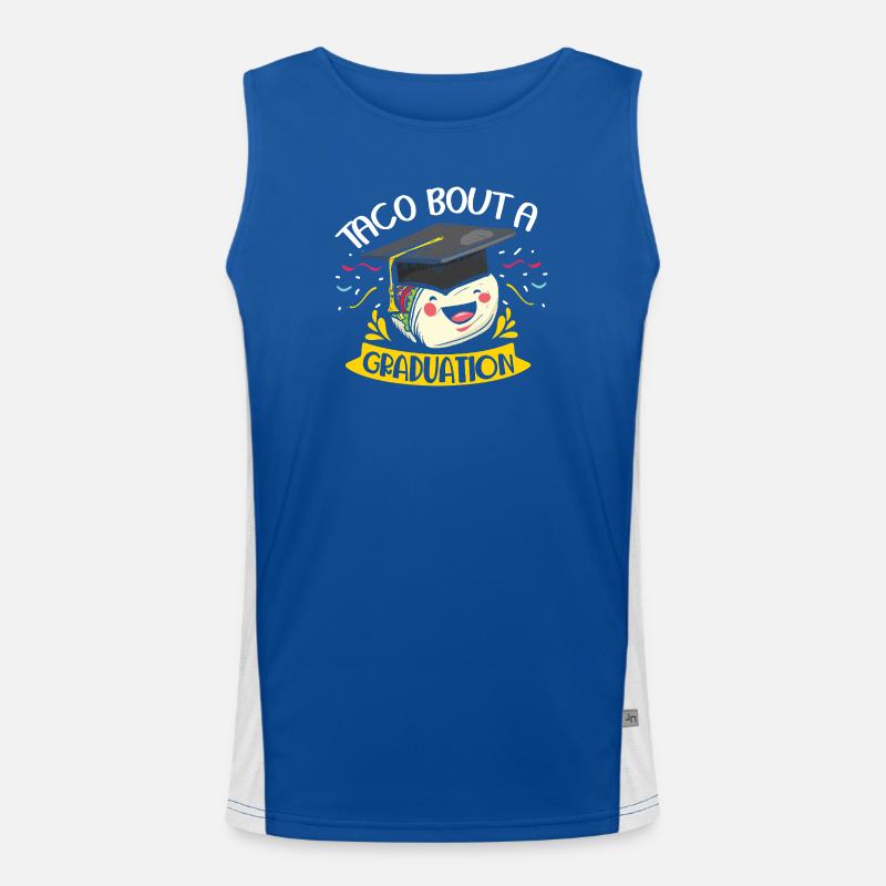 taco bout a graduation Funktionelles Kontrast-Tank Top für Männer 