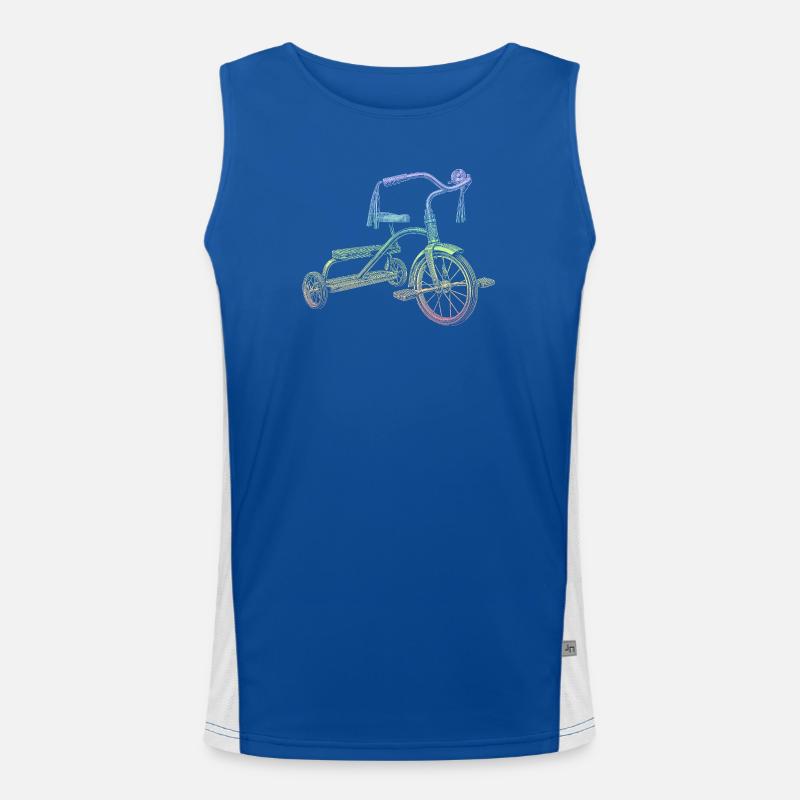 Dreirad Funktionelles Kontrast-Tank Top für Männer 