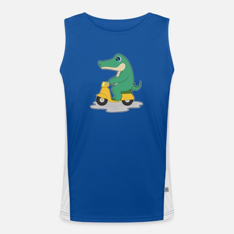 Crocodile Scooter Men's Functional Contrast Tank Top 