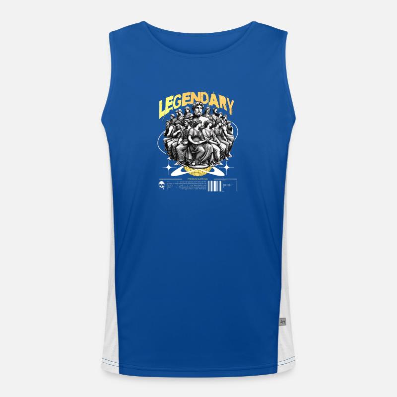 Legendary Thinker Assembly - Men's Functional Contrast Tank Top - royal/white