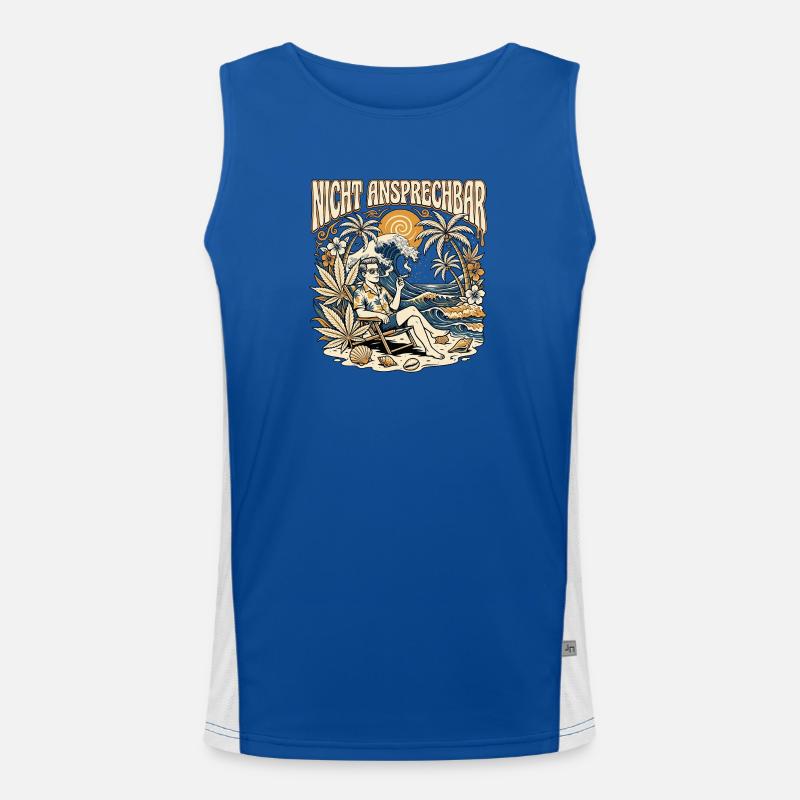 Nicht Ansprechbar Funktionelles Kontrast-Tank Top für Männer 