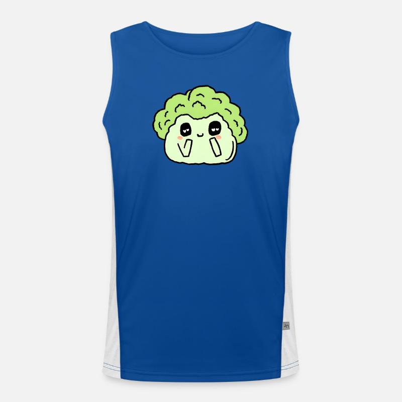 Broccoli - Men's Functional Contrast Tank Top - royal/white