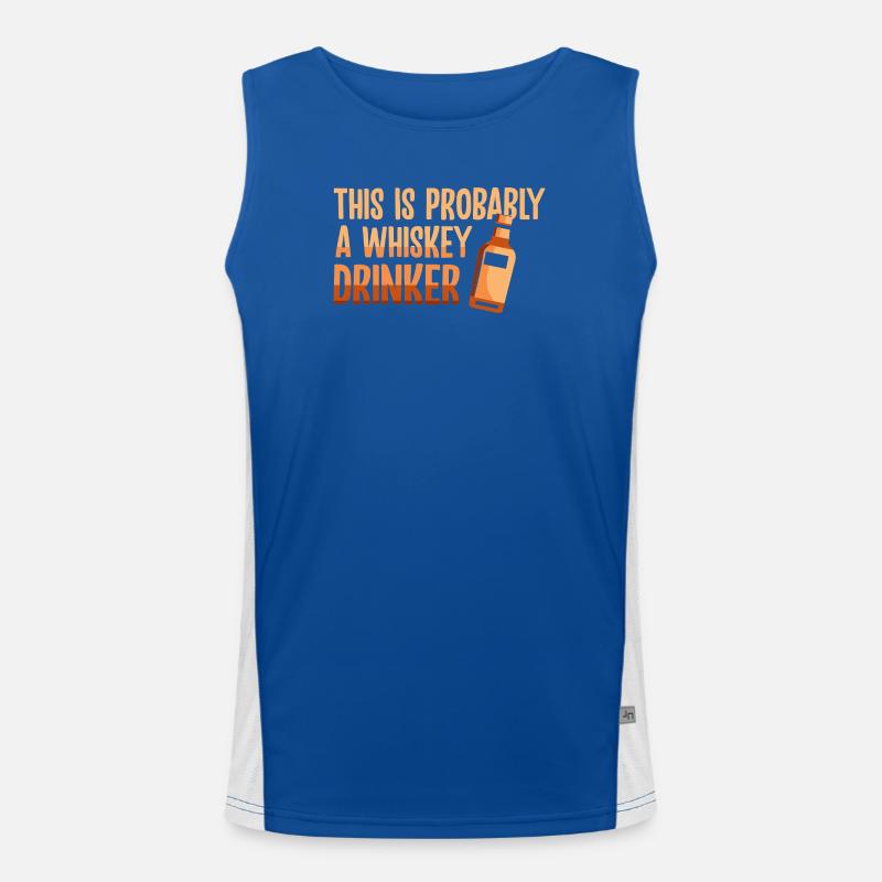Whiskey Saying Whiskey Drinker Whiskey Lovers Débardeur respirant contrasté Homme 
