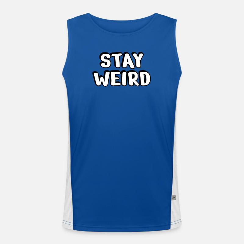 bleib komisch Funktionelles Kontrast-Tank Top für Männer 