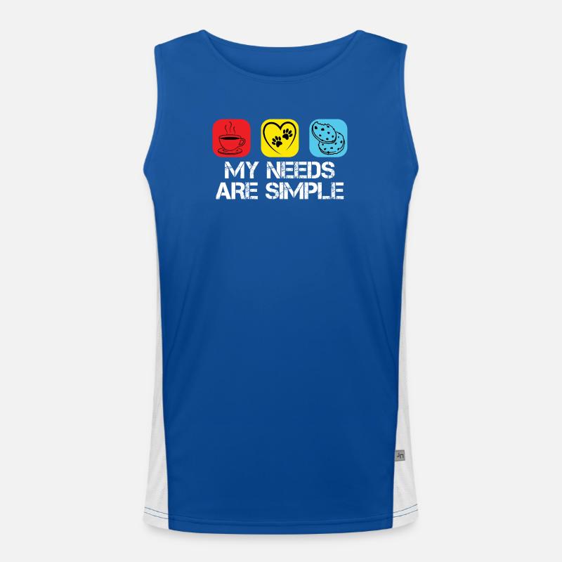 Café, chats et biscuits Débardeur respirant contrasté Homme 