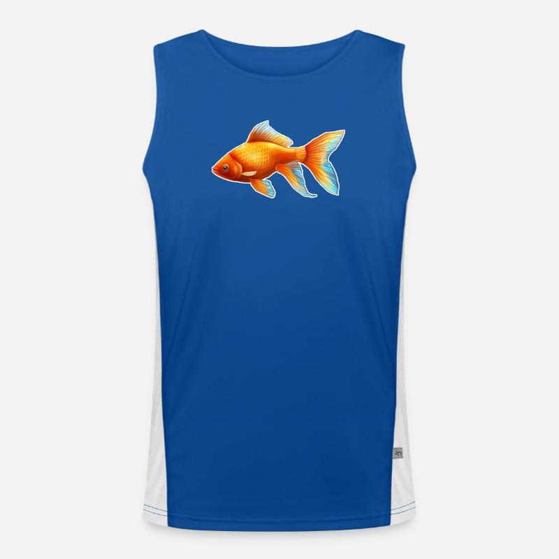 Goldfisch Nr.3 Funktionelles Kontrast-Tank Top für Männer 