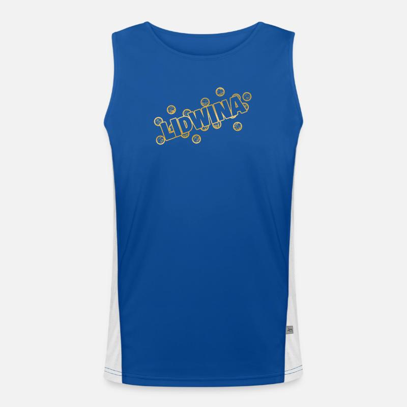 Name Lidwina Funktionelles Kontrast-Tank Top für Männer 