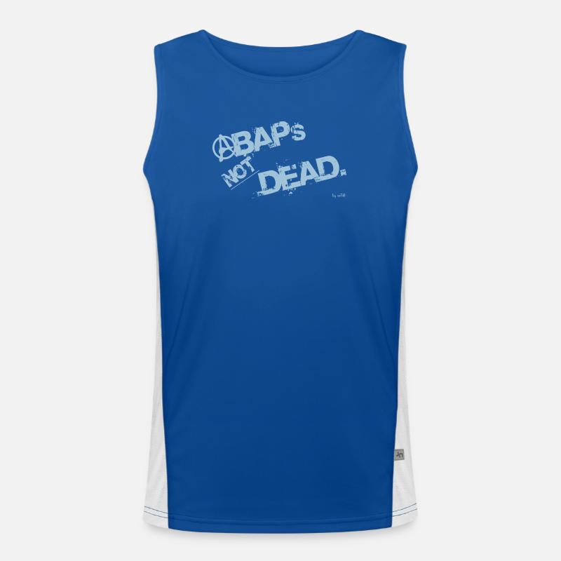 ABAPsNotDead light Blue Funktionelles Kontrast-Tank Top für Männer 