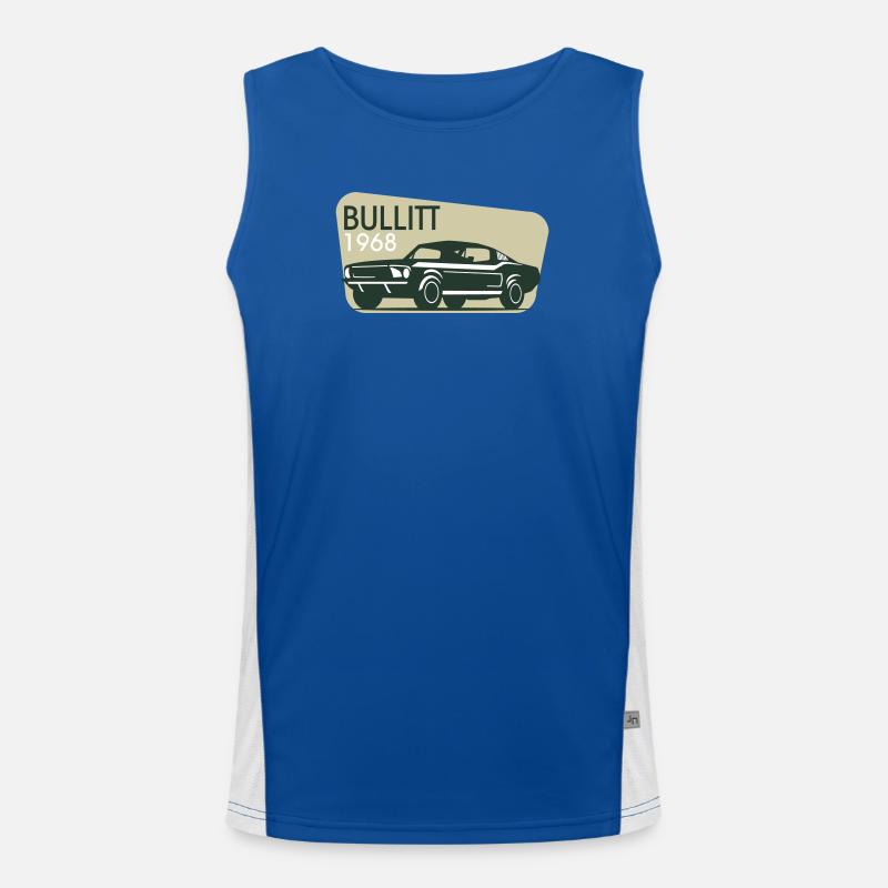 Oldtimer 1968 Auto Retro Funktionelles Kontrast-Tank Top für Männer 