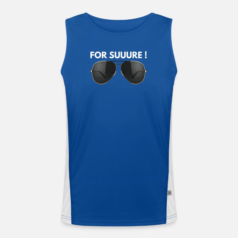 Affirmative Botschaft mit minimalistischem Stil Funktionelles Kontrast-Tank Top für Männer 