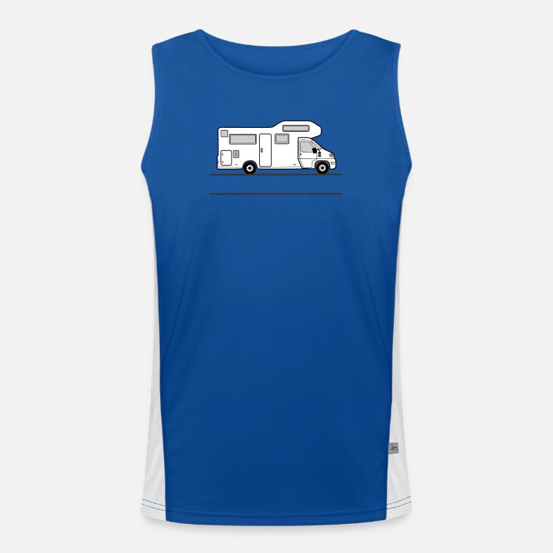Camper-Banner Funktionelles Kontrast-Tank Top für Männer 