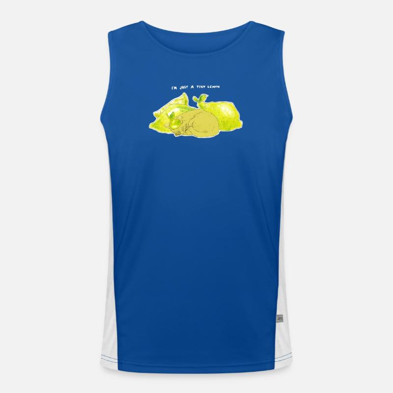 JUST A TINY LEMON Men's Functional Contrast Tank Top 