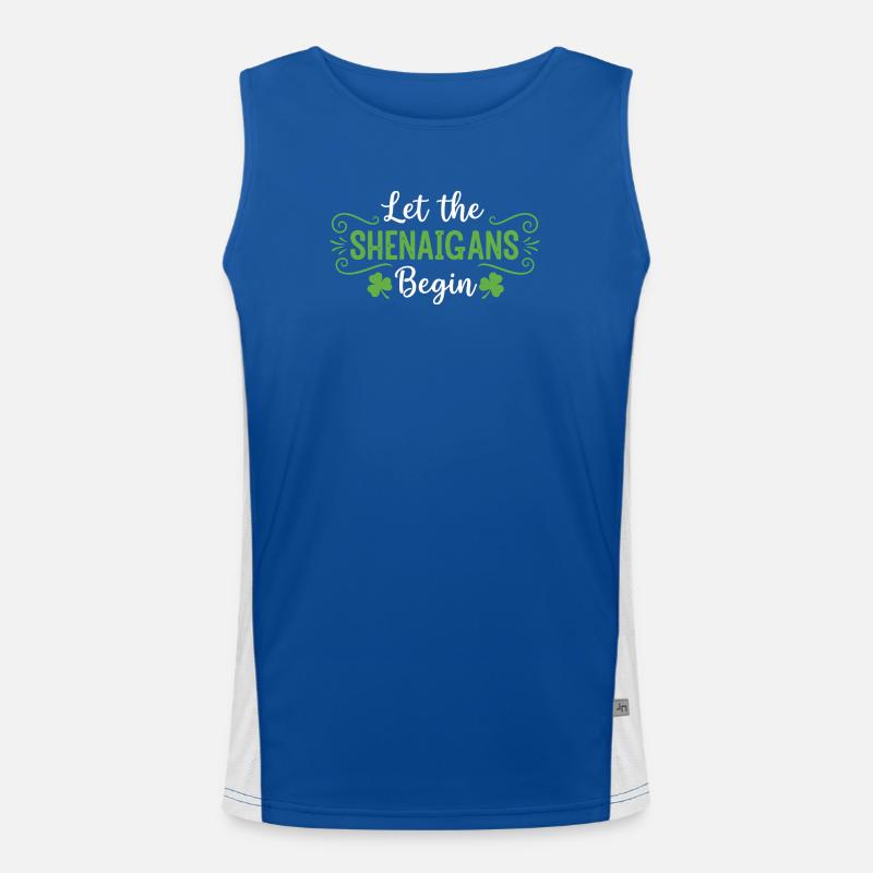Lasst die Streiche beginnen Funktionelles Kontrast-Tank Top für Männer 