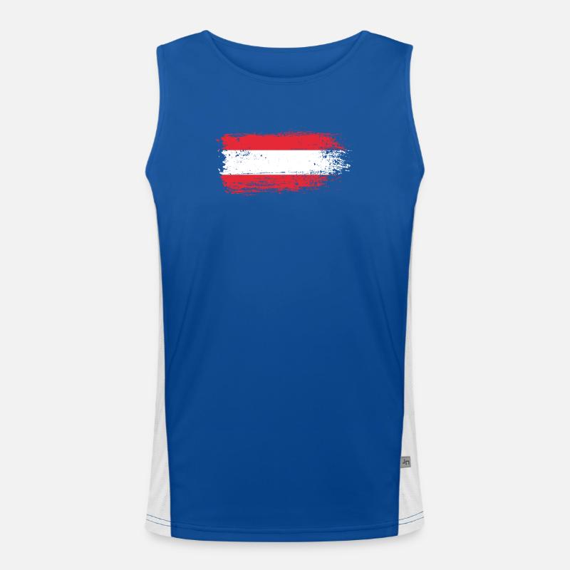 Drapeau autrichien Débardeur respirant contrasté Homme 