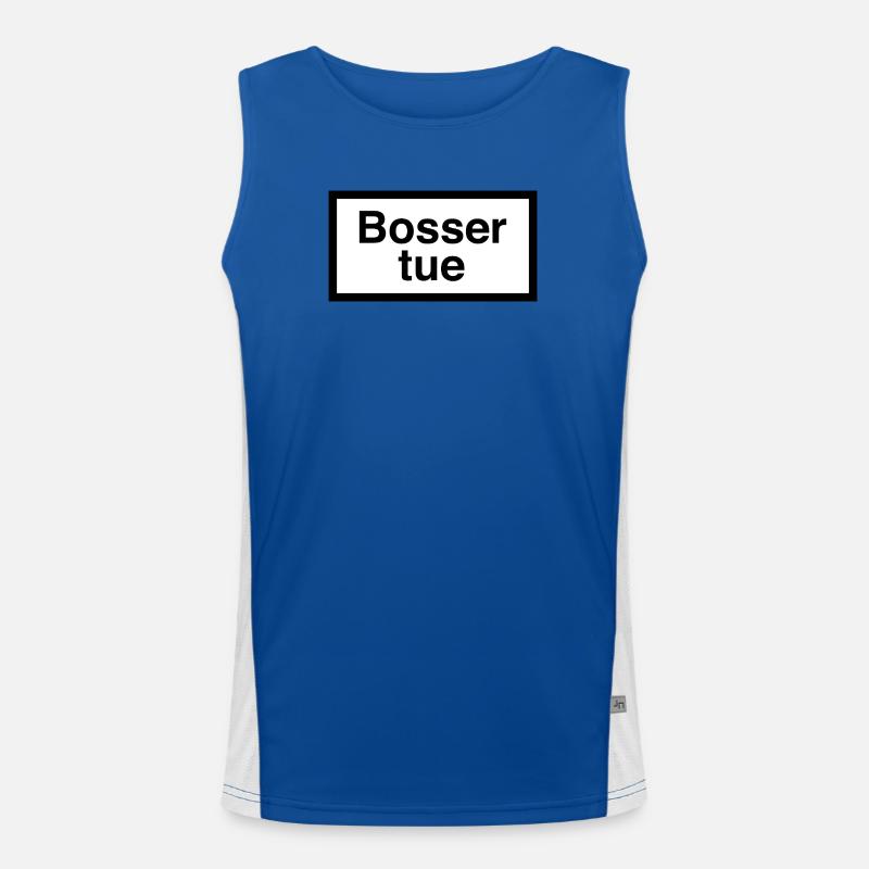 Bosser_tue Funktionelles Kontrast-Tank Top für Männer 