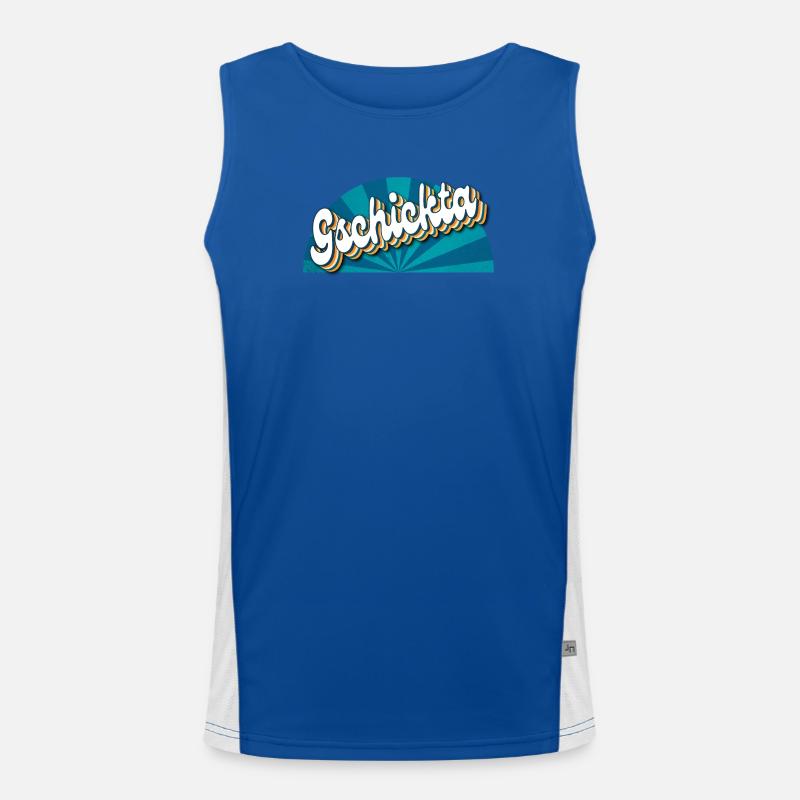 Gschicka - skillful, talented man Men's Functional Contrast Tank Top 