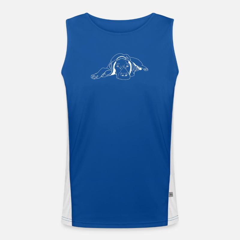 Pointer German Shorthair Men's Functional Contrast Tank Top 