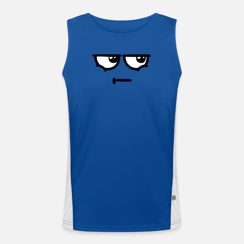 Not Amused Funktionelles Kontrast-Tank Top für Männer 
