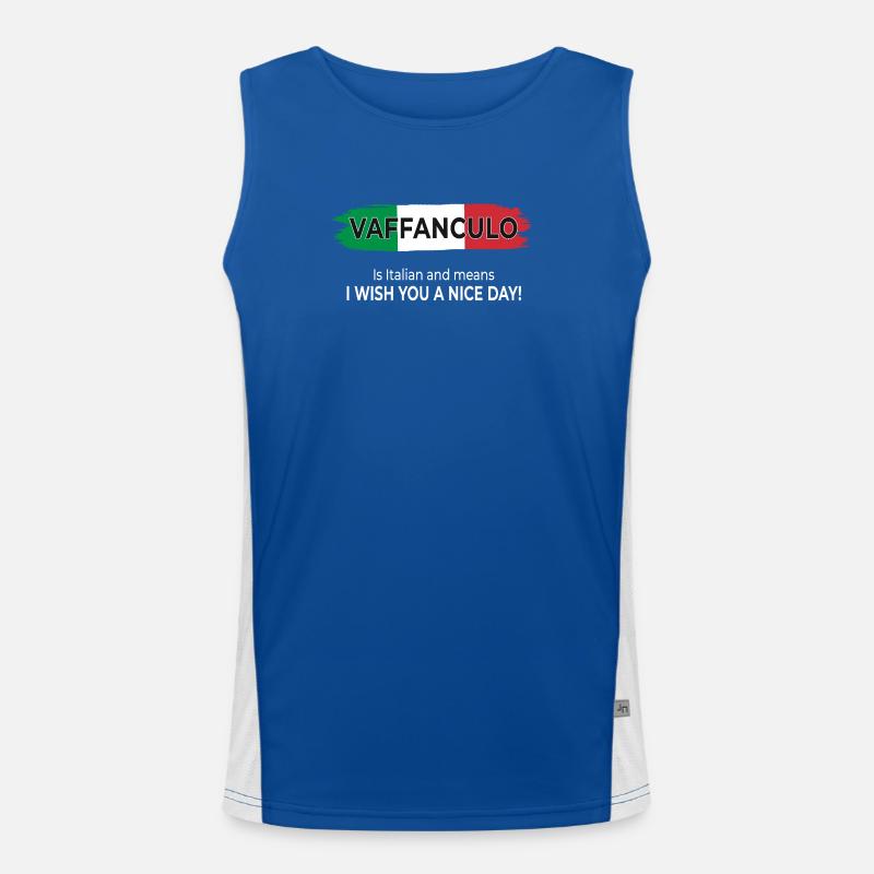 Vaffanculo – Have a nice day! Men's Functional Contrast Tank Top 