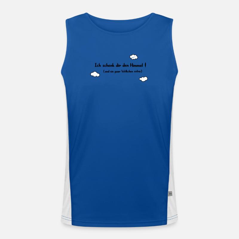 Ich schenk dir den Himmel Funktionelles Kontrast-Tank Top für Männer 