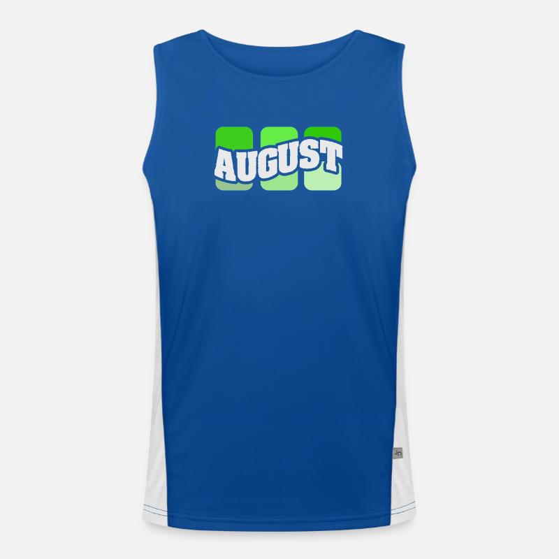 Name August Funktionelles Kontrast-Tank Top für Männer 