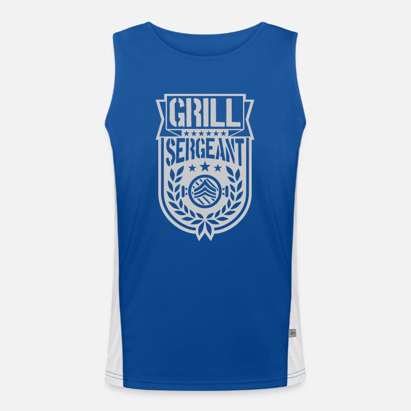 Grill Sergeant Grillsaison Grillmeister Funktionelles Kontrast-Tank Top für Männer 